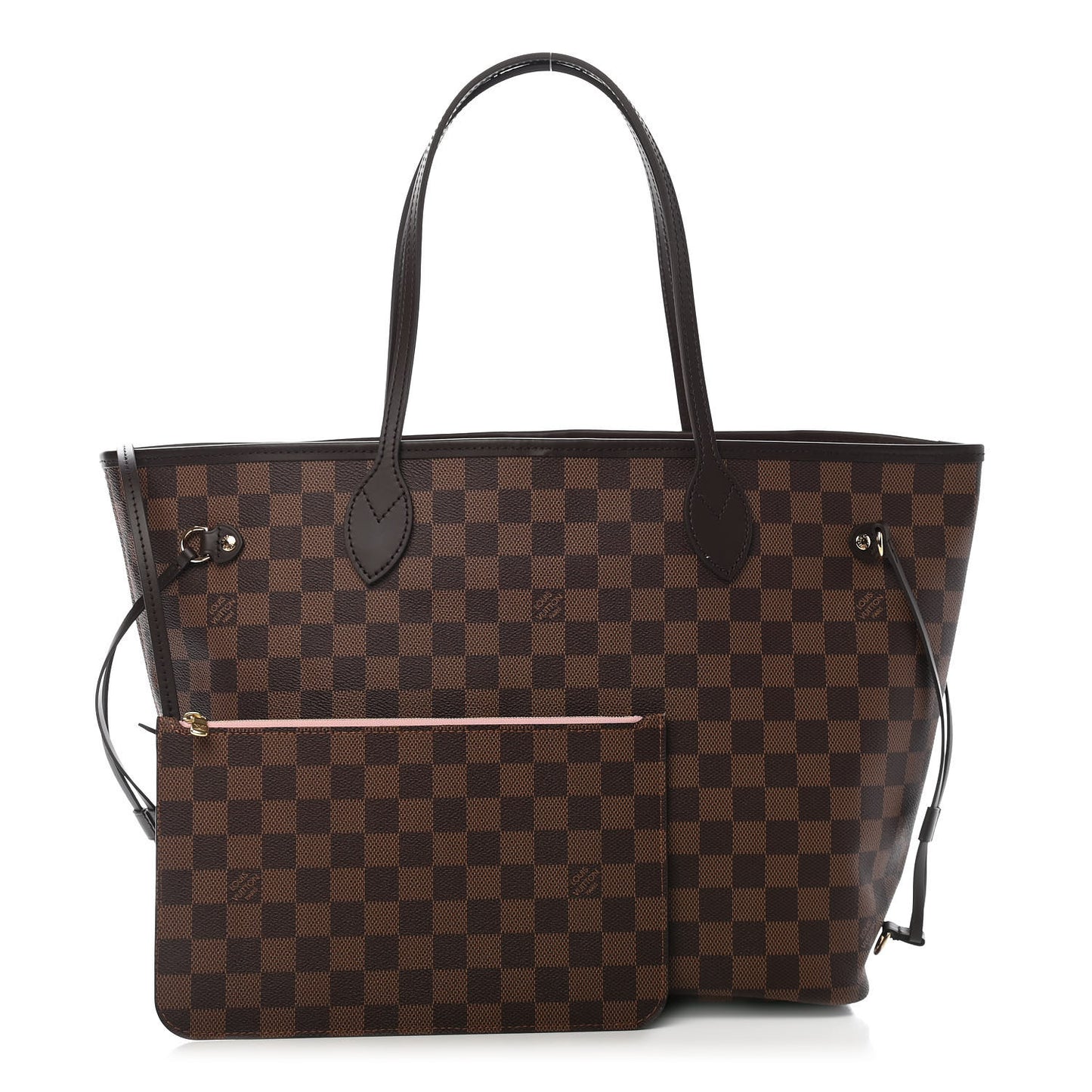 Damier Ebene Neo Neverfull MM Rose Ballerine