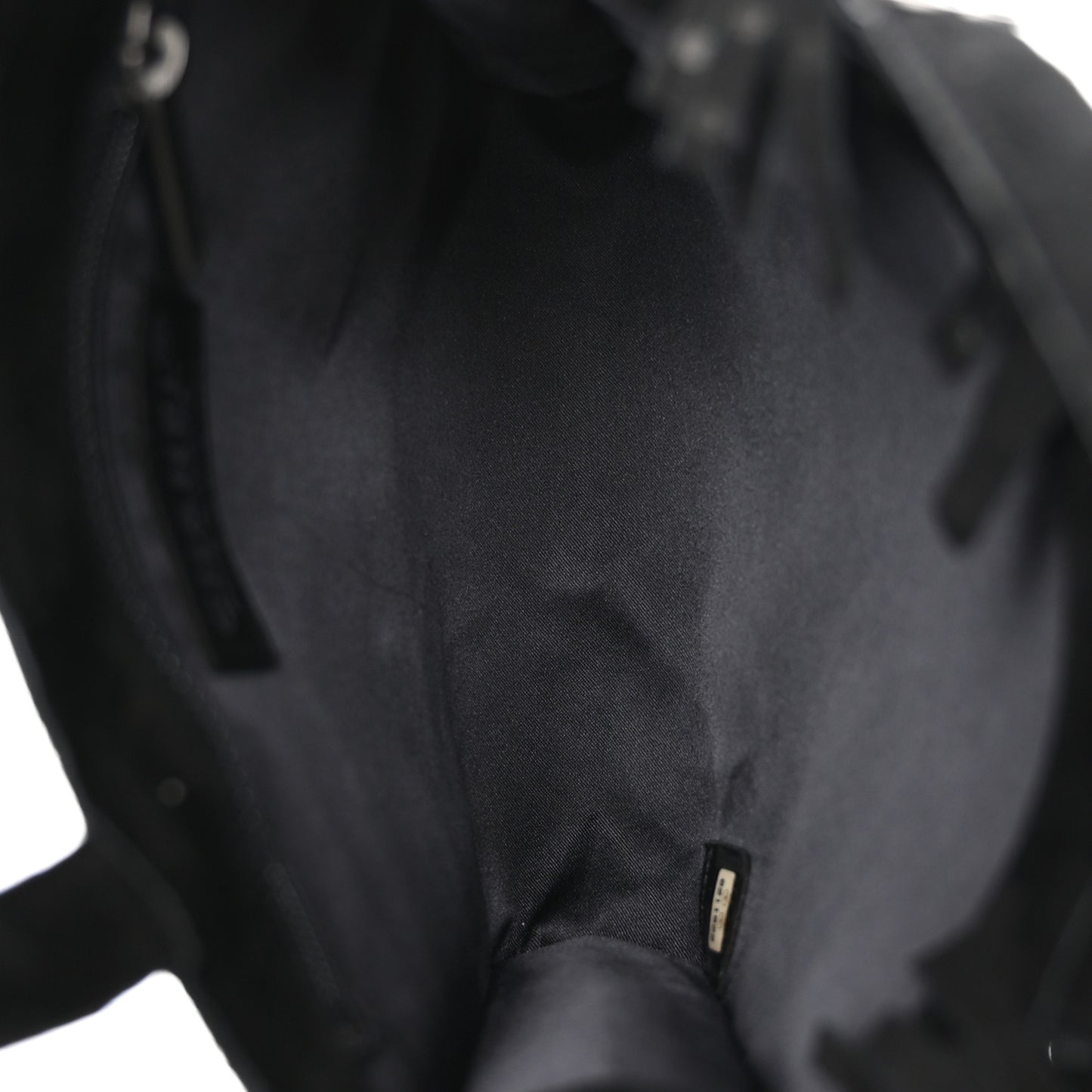 Suede Mini Fringe Tote Black