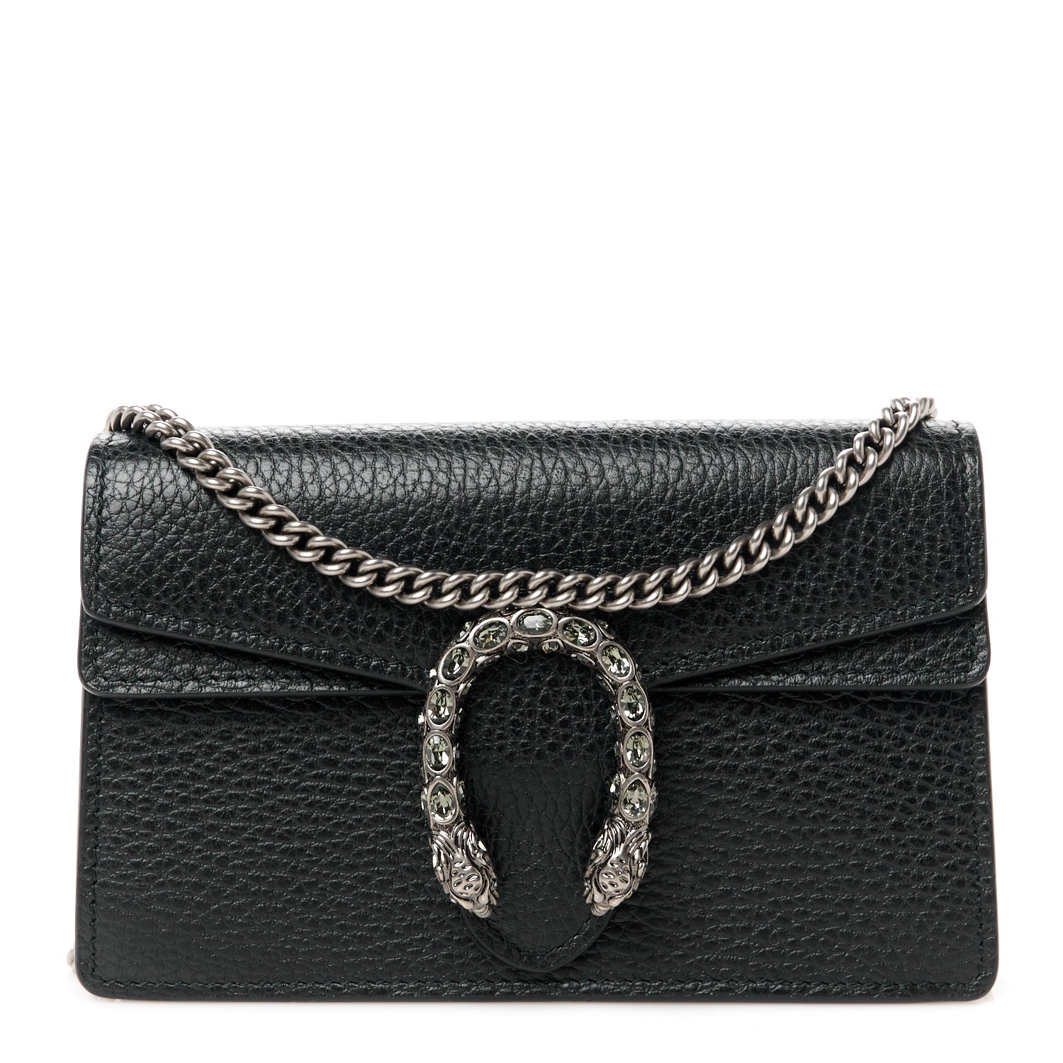 Gucci Calfskin Super Mini Dionysus Shoulder Bag Black 1 of 9