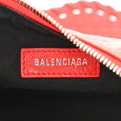 Balenciaga Agneau Arena Le Cagole Shoulder Bag XS Tomato Red 6 of 10