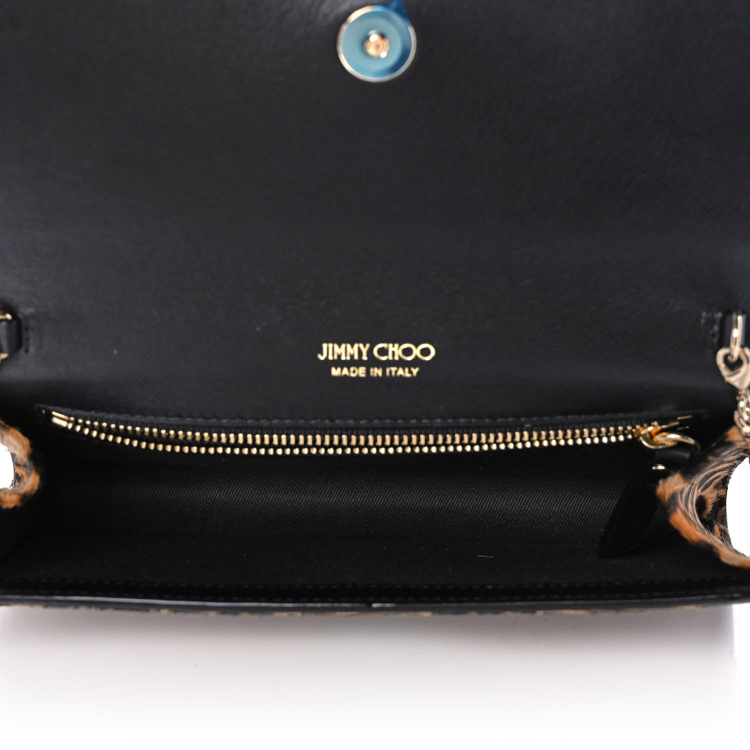 Jimmy Choo Ponyhair Mini Madeline Wallet On Chain Leopard Natural 5 of 12