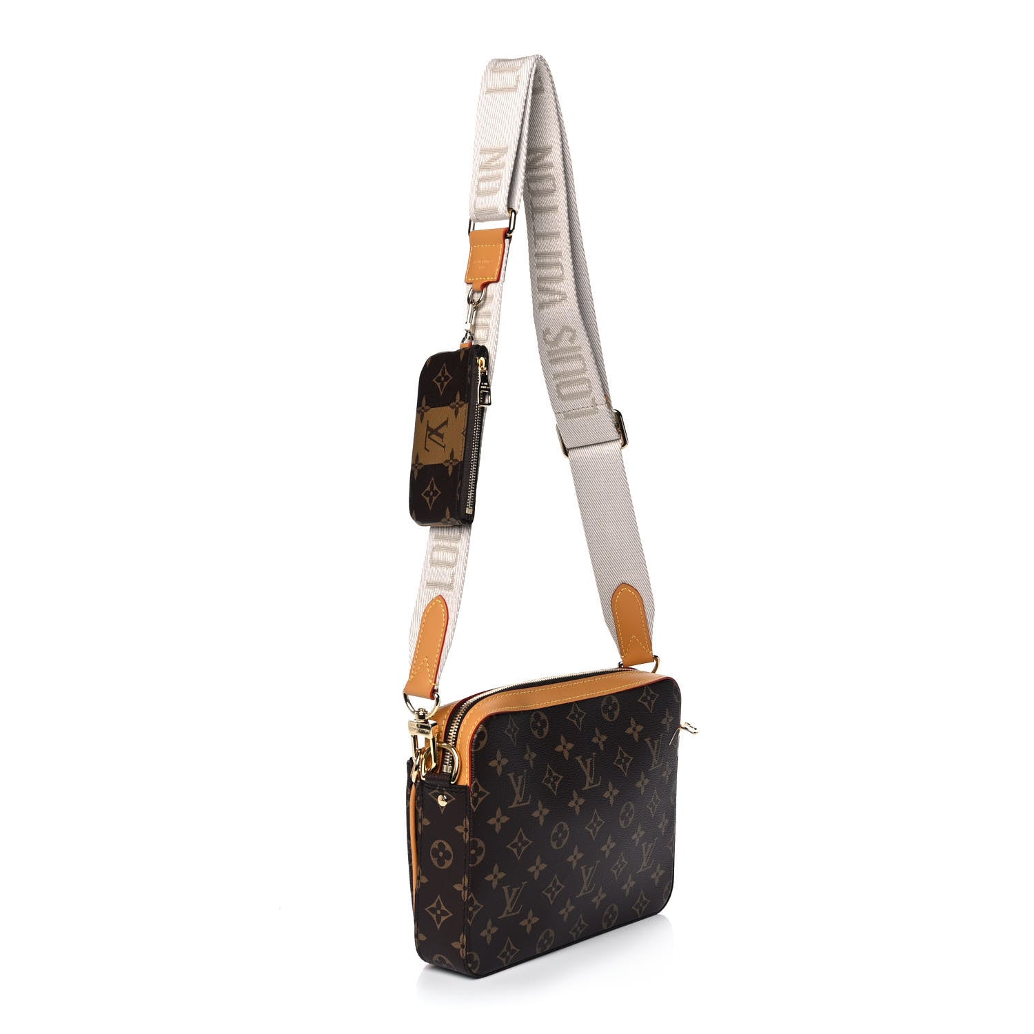 Louis Vuitton X NIGO Reverse Monogram Stripes Trio Messenger 3 of 12