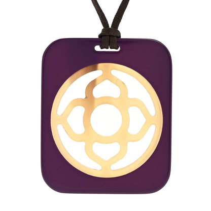 Hermes Buffalo Horn Lacquer Lift Necklace 4 of 8