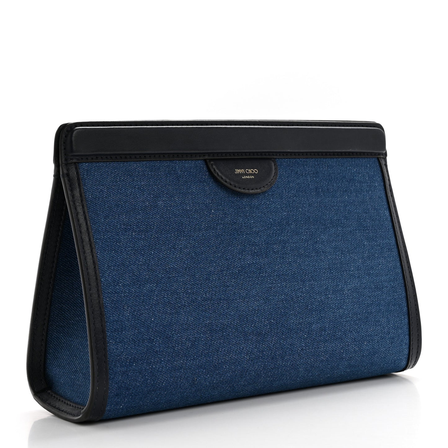 Denim Choo Pouch Clutch Blue