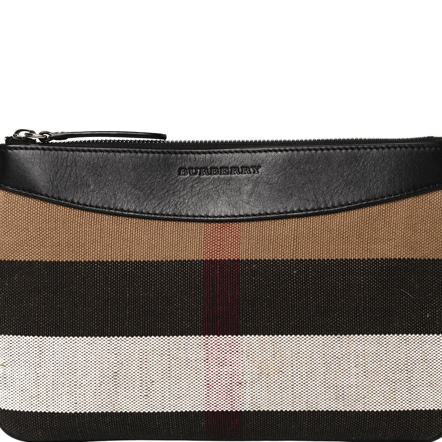 Burberry Mega Check Peyton Crossbody Clutch Bag Black 8 of 13