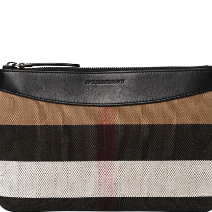 Burberry Mega Check Peyton Crossbody Clutch Bag Black 8 of 13