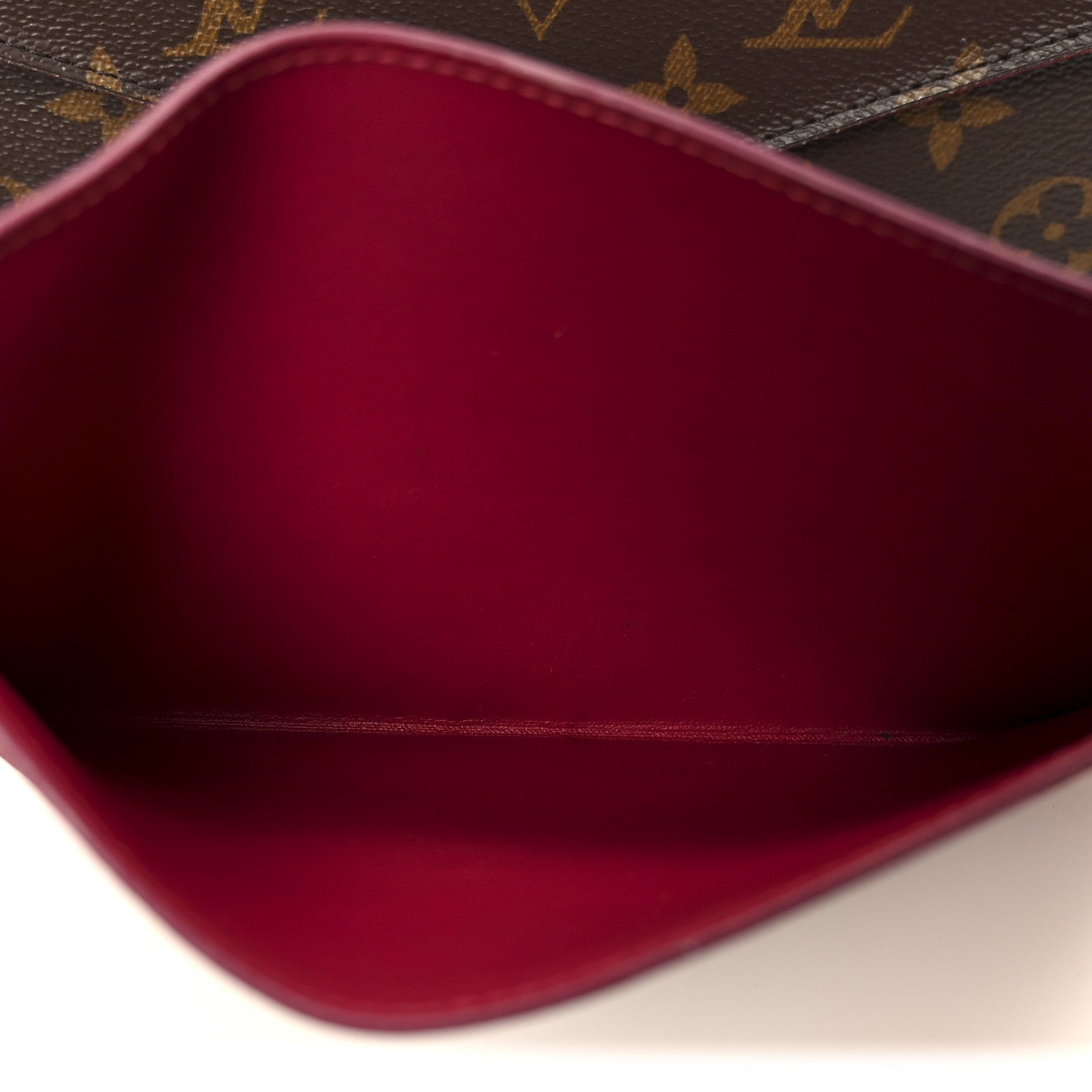Louis Vuitton Monogram Pochette Felicie Chain Wallet Fuchsia 10 of 15