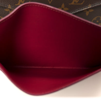 Louis Vuitton Monogram Pochette Felicie Chain Wallet Fuchsia 10 of 15