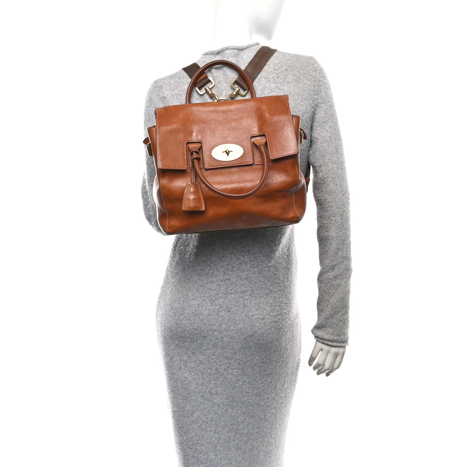 Mulberry Natural Leather Cara Delevingne Convertible Backpack Brown 2 of 9