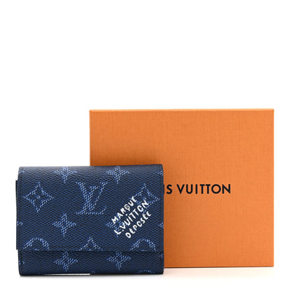 Louis Vuitton Monogram Heritage Victor Wallet Ocean Blue 12 of 12