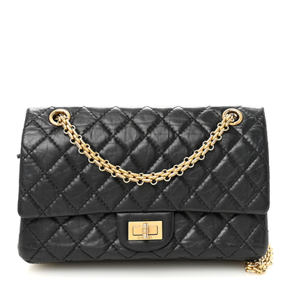 Chanel Aged Calfskin Quilted 2.55 Reissue 225 Flap Black 1 of 10