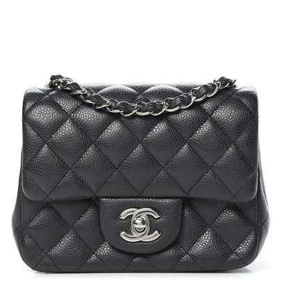 Chanel Pearly Caviar Quilted Mini Square Flap Black 1 of 10