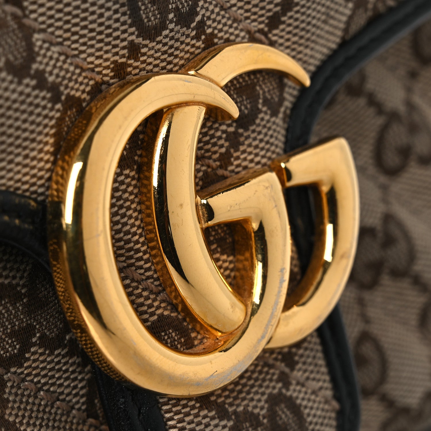 Gucci Monogram Azalea Calfskin Matelasse Diagonal Mini GG Marmont