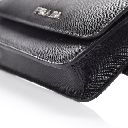 Prada City Calfskin Micro Reversible Belt Removable Bag Black Fuoco 9 of 9