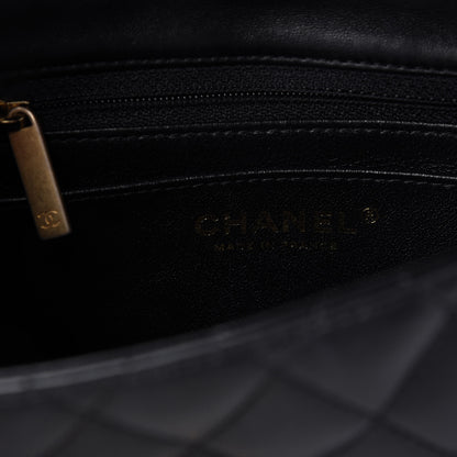 Chanel Lambskin Quilted Mini Square Flap Black 8 of 11