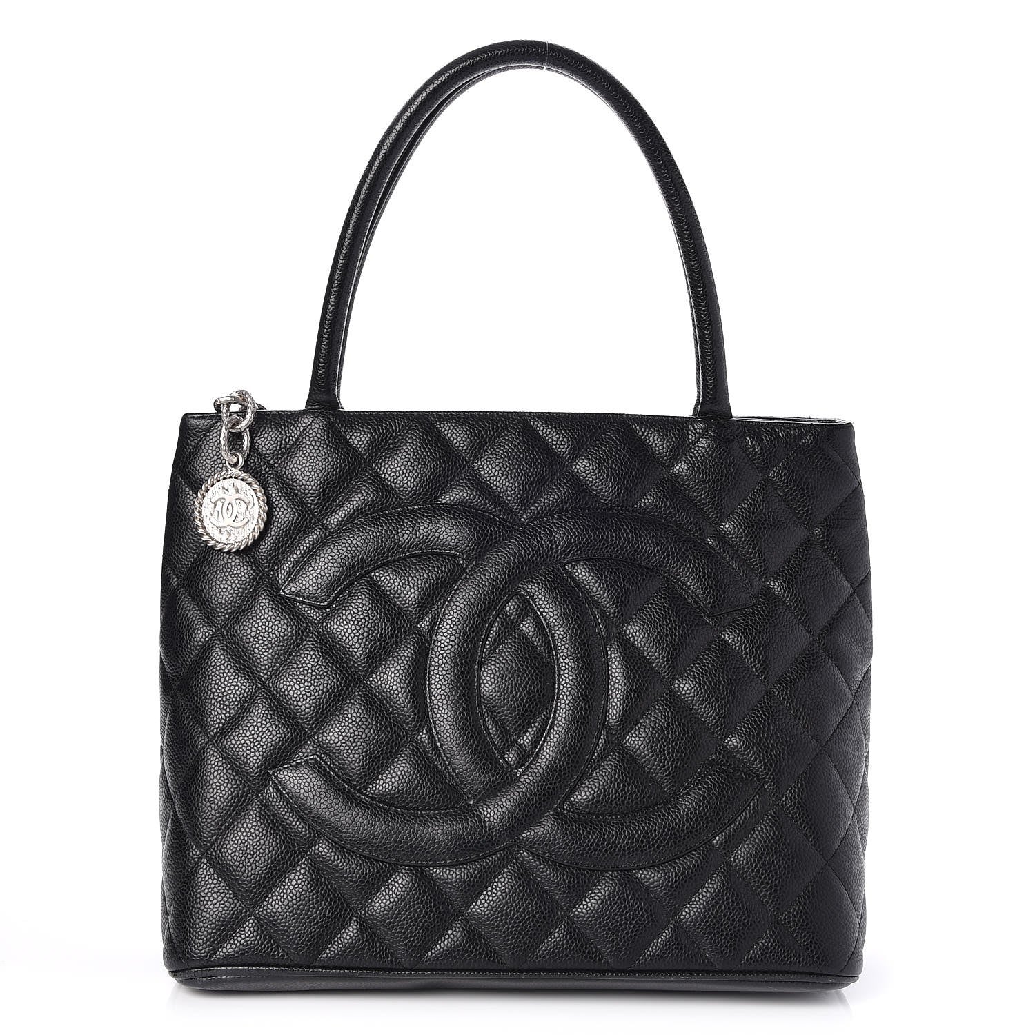 Chanel Caviar Quilted Medallion Tote Black 1 of 8