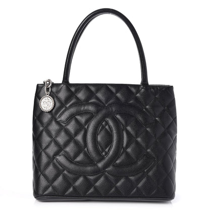 Chanel Caviar Quilted Medallion Tote Black 1 of 8