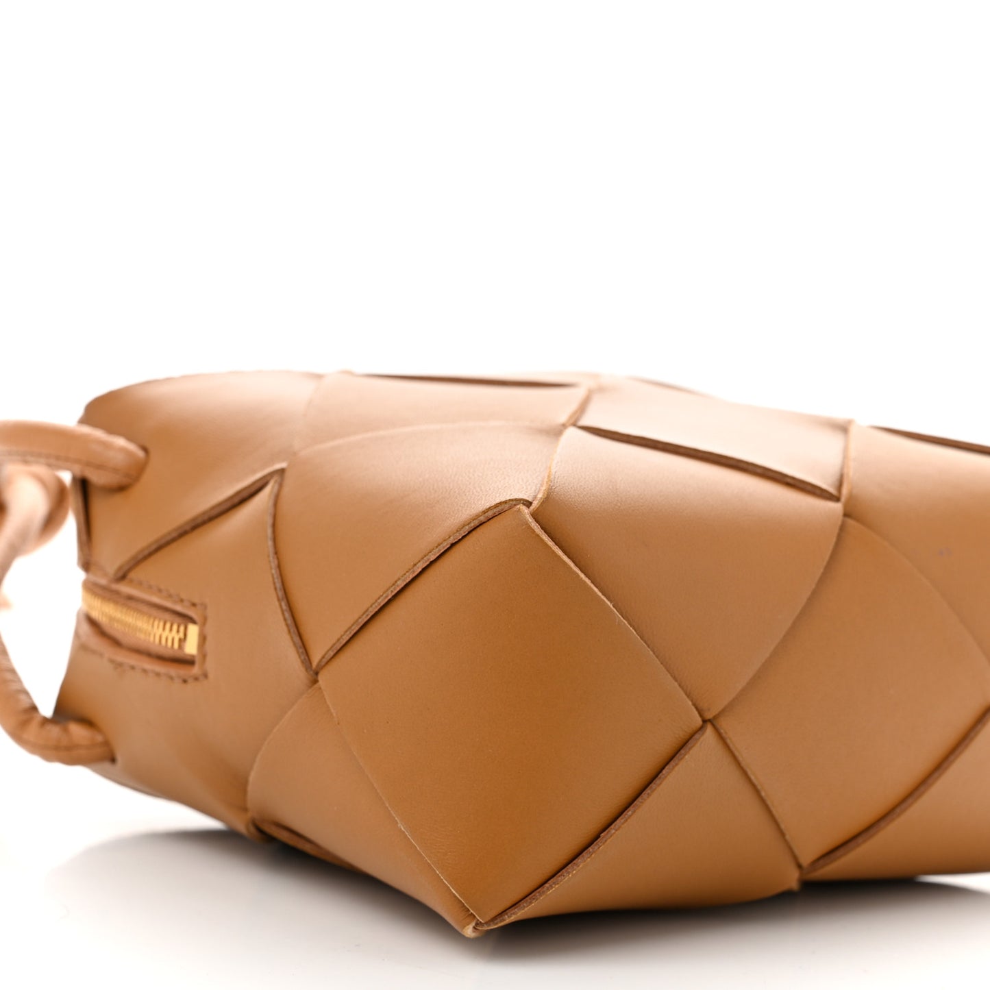 Lambskin Maxi Intrecciato Mini Cassette Camera Bag Acorn