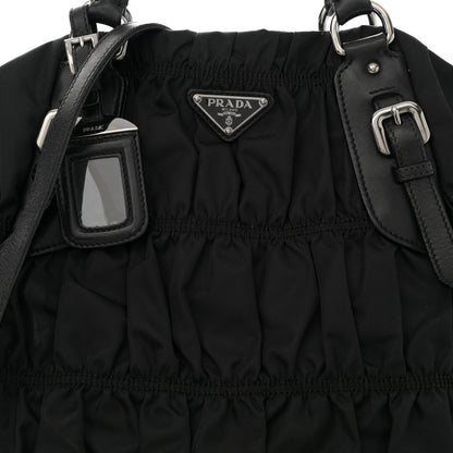 Prada Tessuto Nylon Gaufre Tote Black 7 of 17