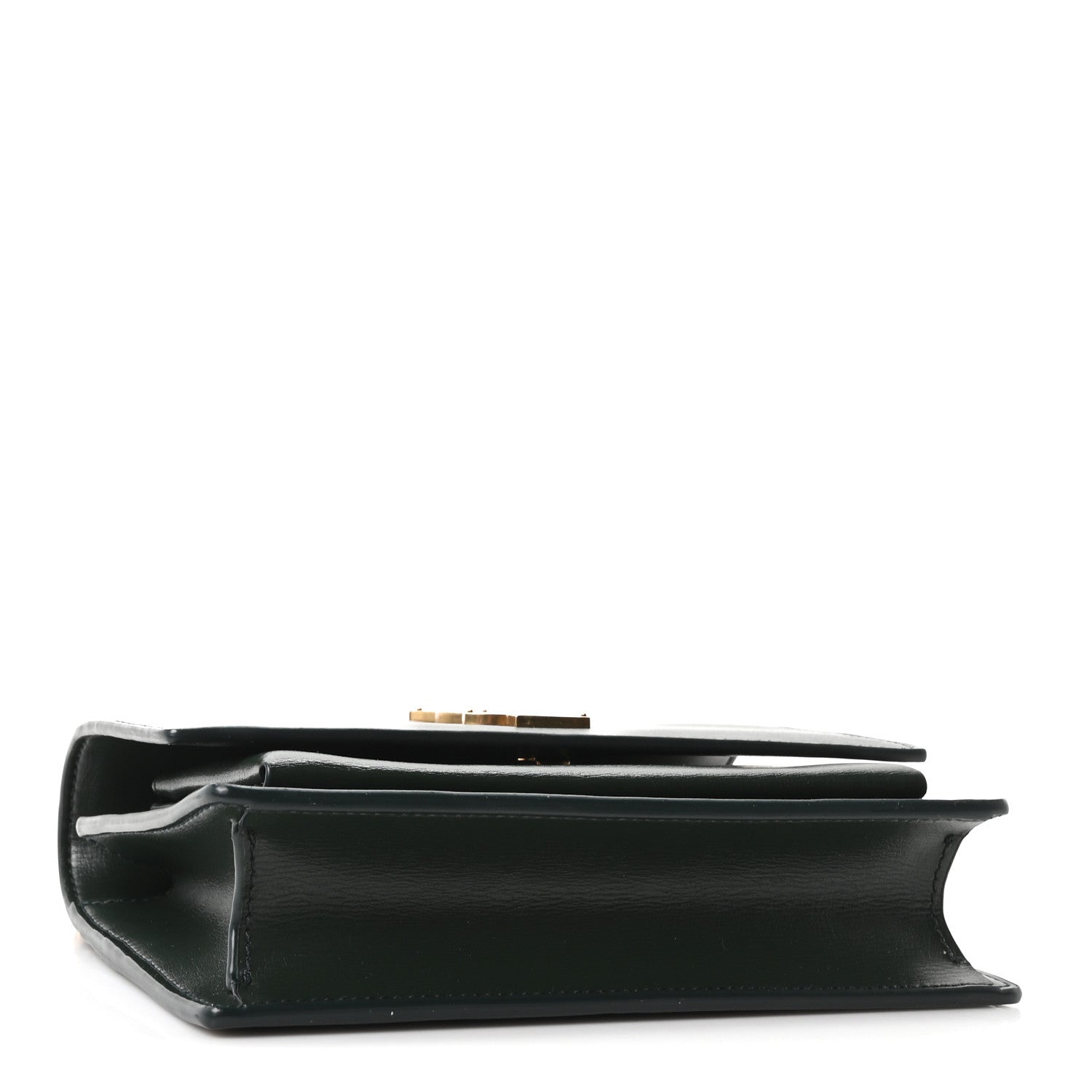 Saint Laurent Calfskin Monogram Sunset Chain Wallet New Vert Fonce 4 of 10
