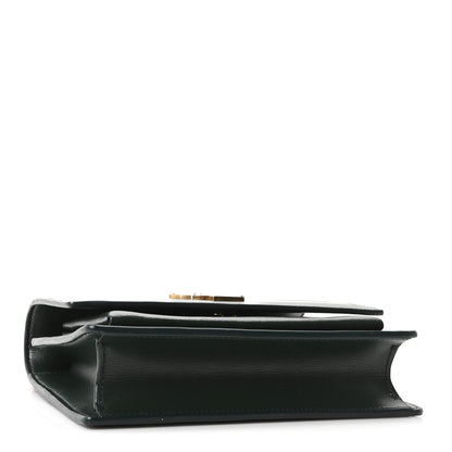 Saint Laurent Calfskin Monogram Sunset Chain Wallet New Vert Fonce 4 of 10