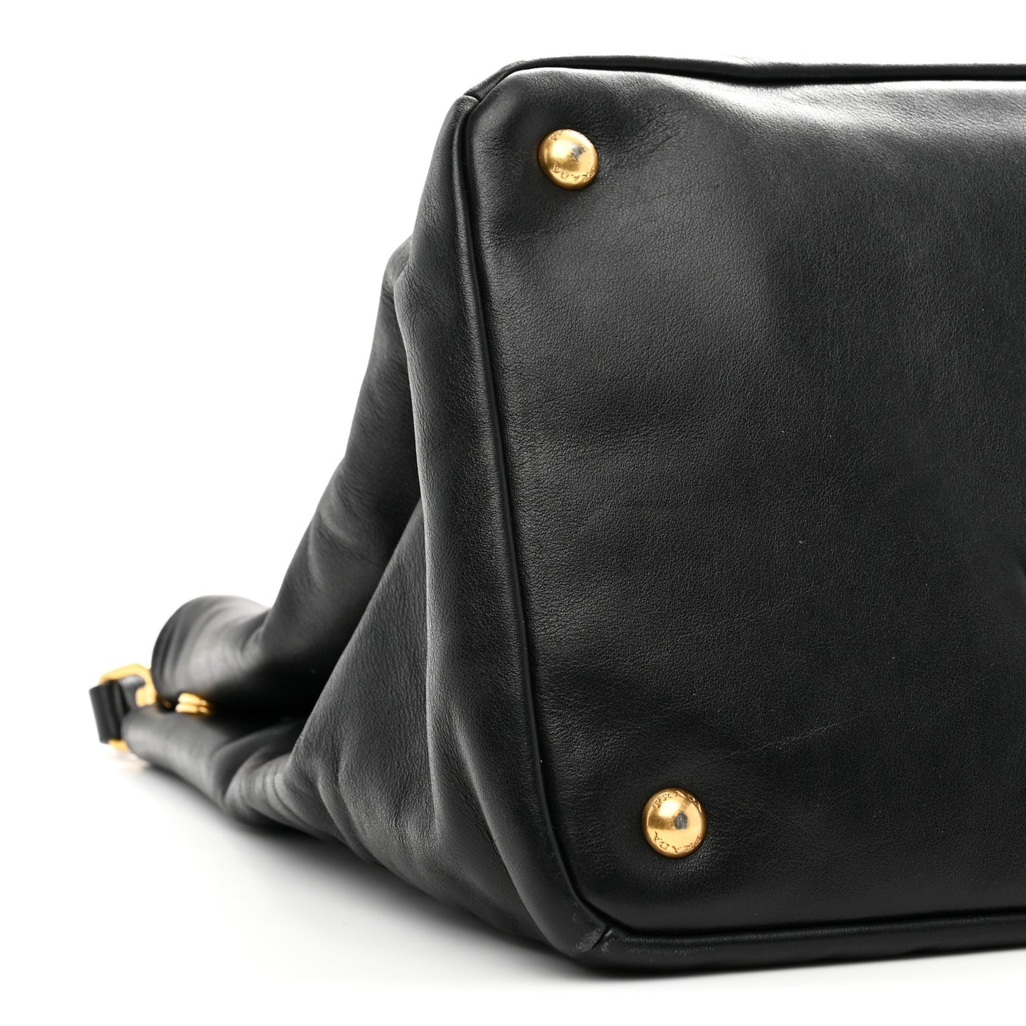 Soft Calf Shopping Tote Black