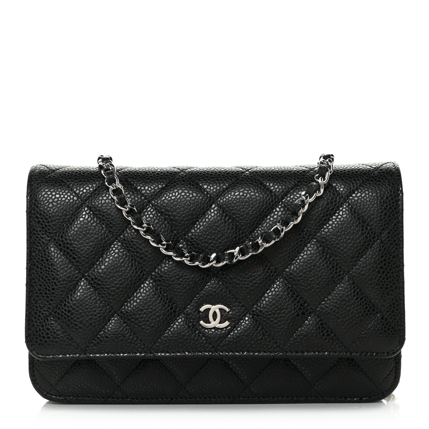 Chanel Caviar Quilted Wallet On Chain WOC Black 1 of 11