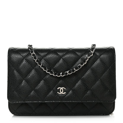Chanel Caviar Quilted Wallet On Chain WOC Black 1 of 11