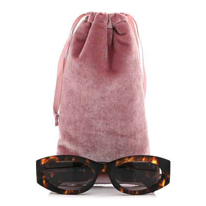 Miu Miu Acetate Oval Glimpse Sunglasses SMU11W Tortoise 8 of 8