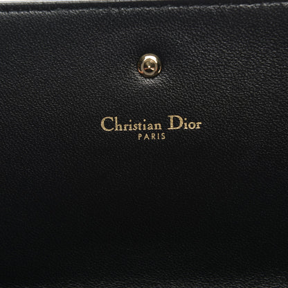 Christian Dior Grained Calfskin Diorama Croisiere Chain Wallet Black 6 of 7