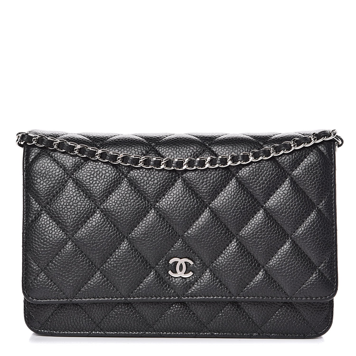 Chanel Caviar Quilted Wallet On Chain WOC Black 1 of 15