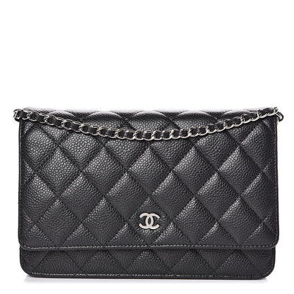 Chanel Caviar Quilted Wallet On Chain WOC Black 1 of 15