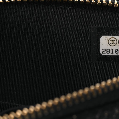 Chanel Canvas Small Deauville Clutch With Chain Navy 8 of 13