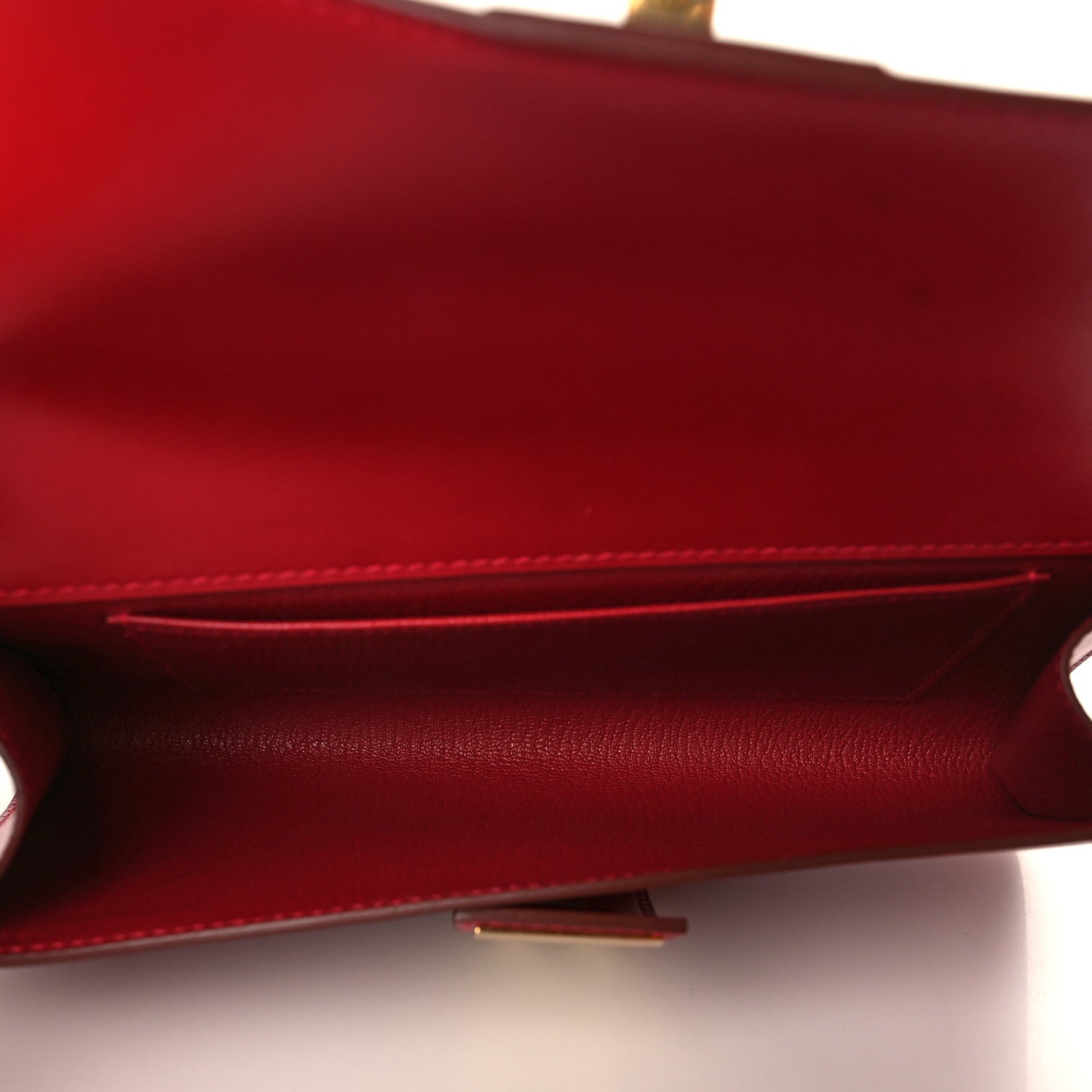 Hermes Tadelakt Medor 23 Clutch Rouge Vif 5 of 8