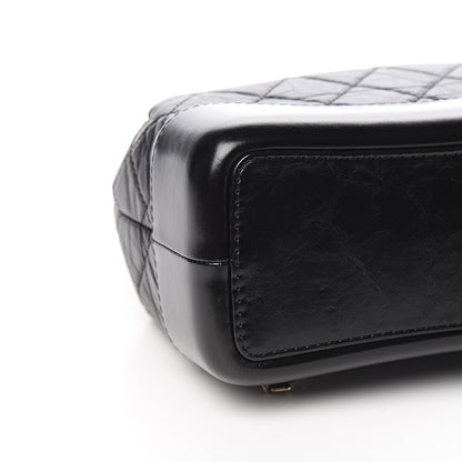 Chanel Aged Calfskin Quilted Small Gabrielle Backpack Black 7 of 10