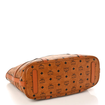 MCM Visetos Medium Delmy Shopper Tote Brown 4 of 17