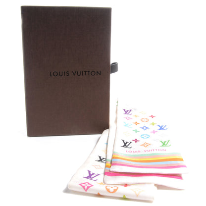 Louis Vuitton Silk Monogram Multicolor Bandeau White 5 of 5