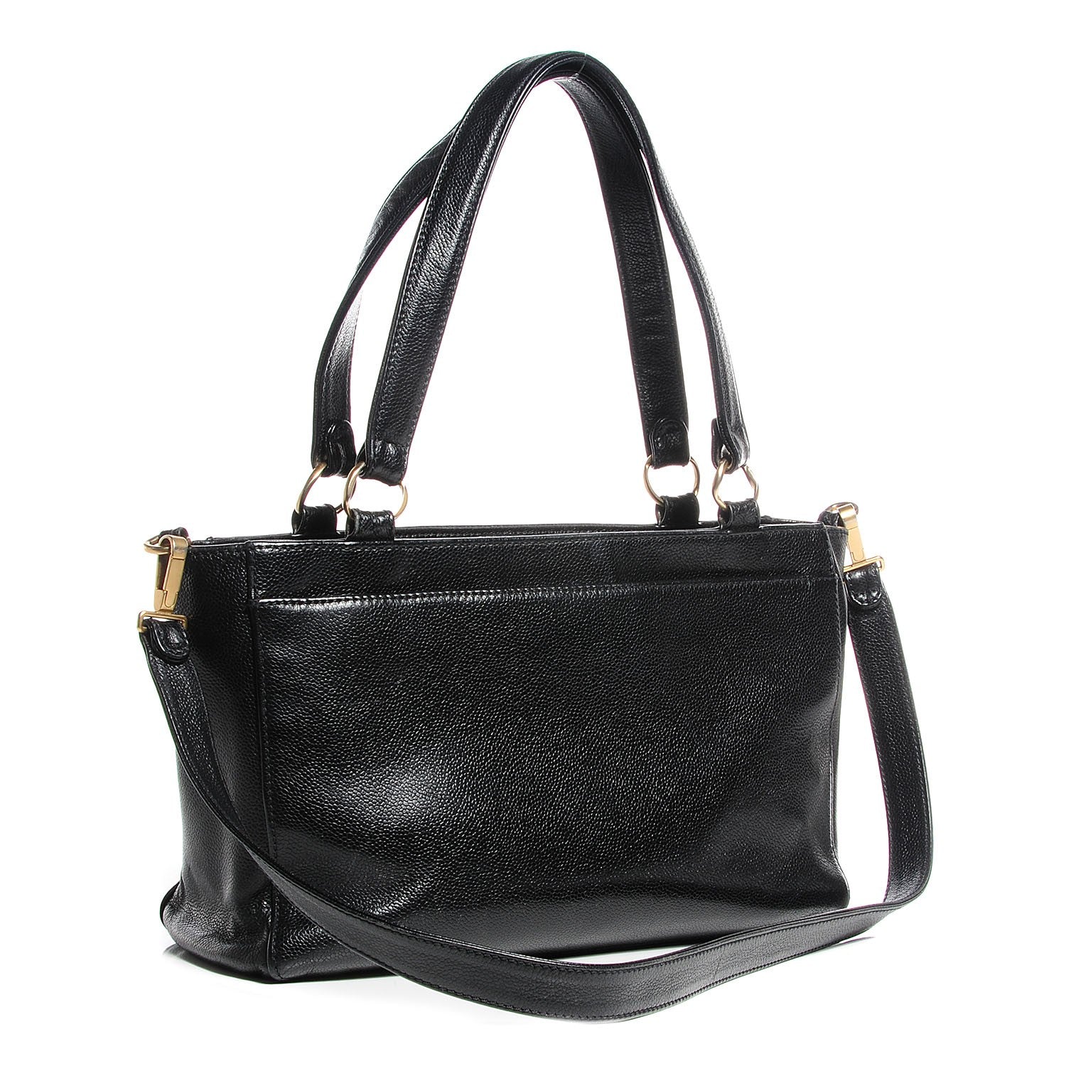 Chanel Caviar Timeless CC Shoulder Bag Black 3 of 7