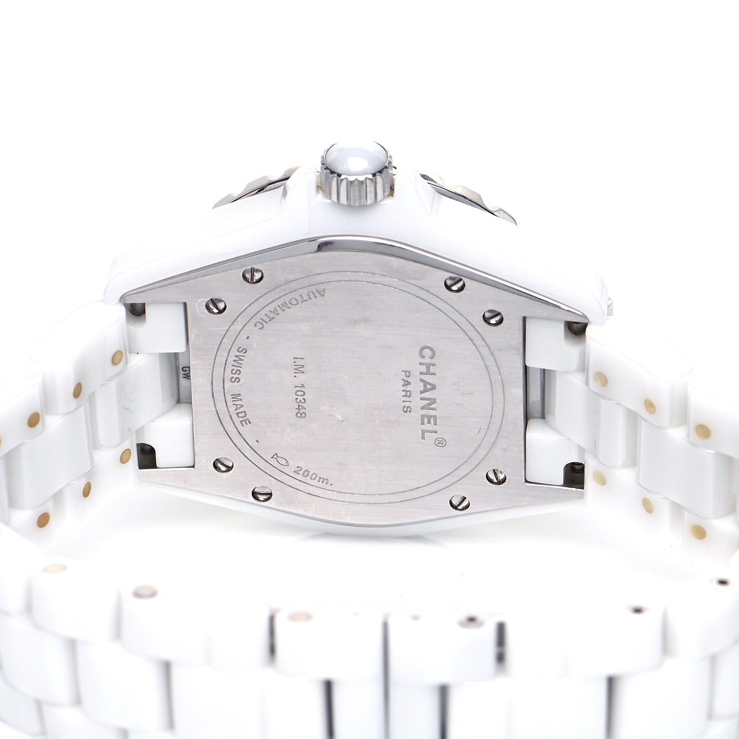 Chanel Stainless Steel Ceramic 38mm J12 Automatic Watch White 4 of 4