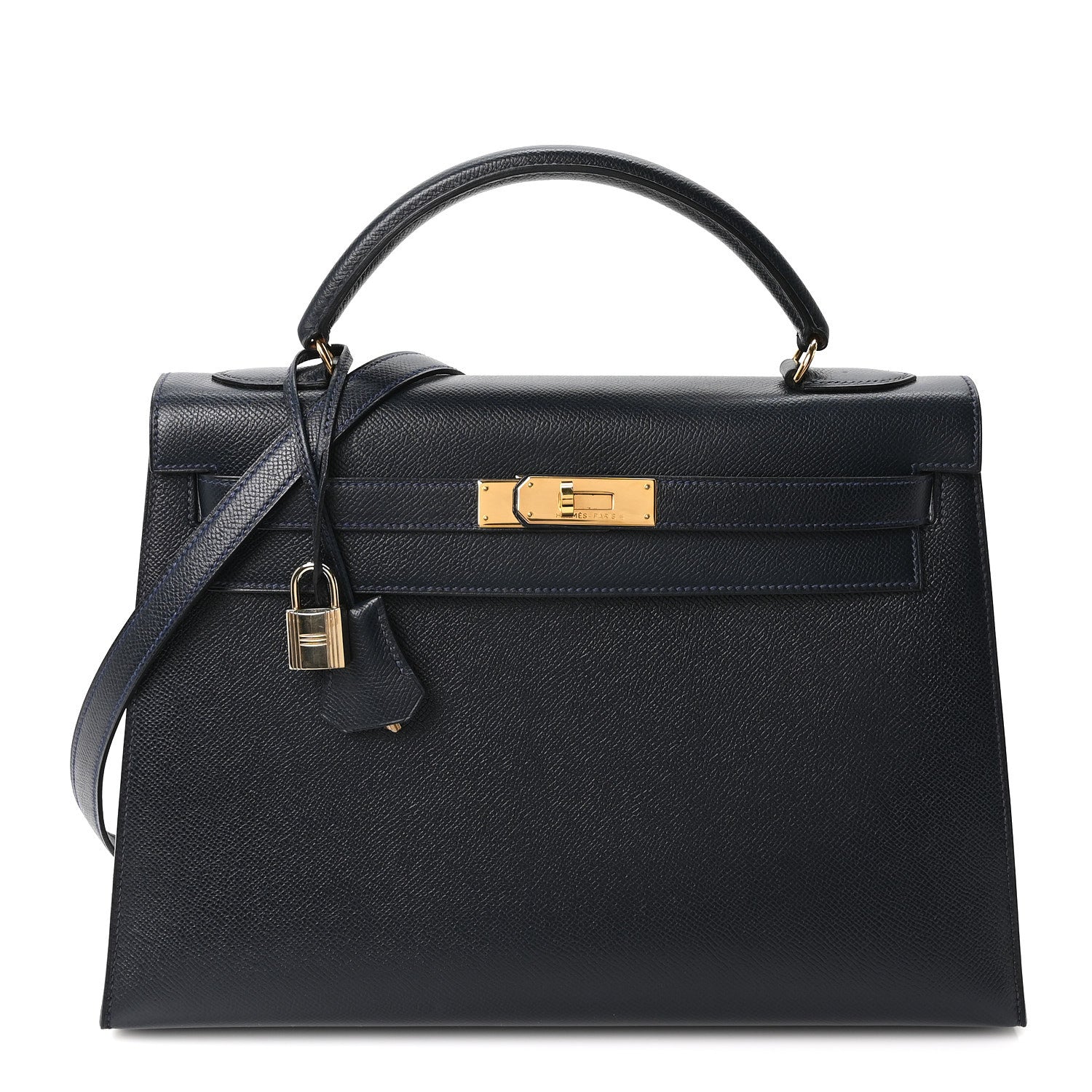 Hermes Courchevel Kelly Sellier 32 Bleu Marine 1 of 10