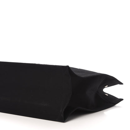 Saint Laurent Linen Calfskin Rive Gauche Tote Black 9 of 13