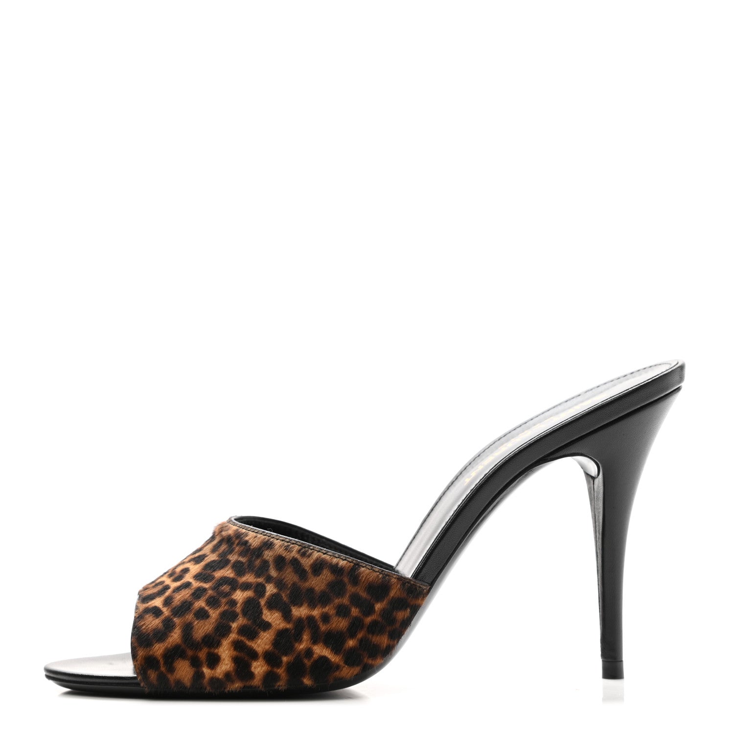 Saint Laurent Pony Hair Leopard Print Sexy 95mm Pumps 36.5 Natural Black 1 of 10