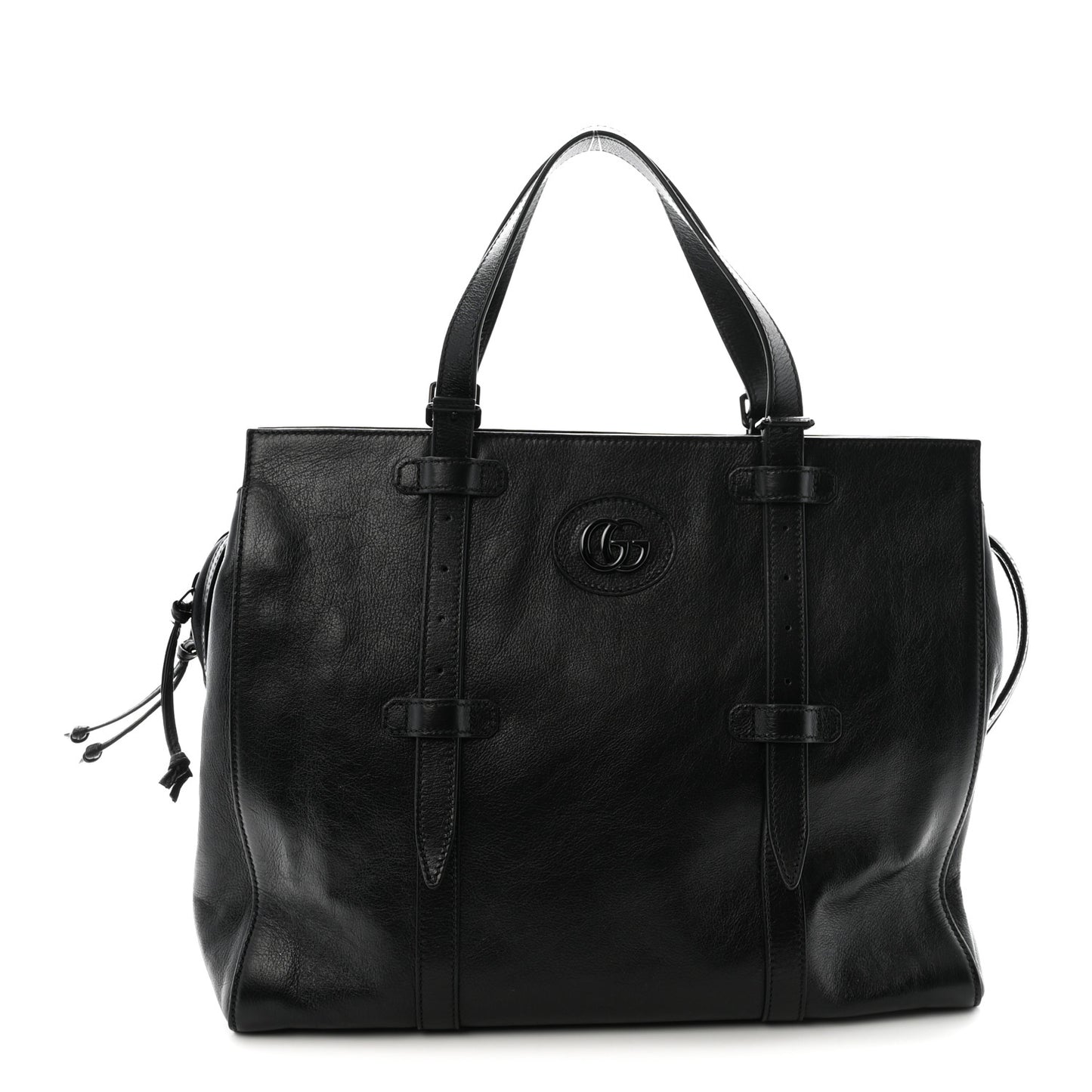 Piuma Lux Energy Monochrome Tonal GG Medium Tote Bag Black