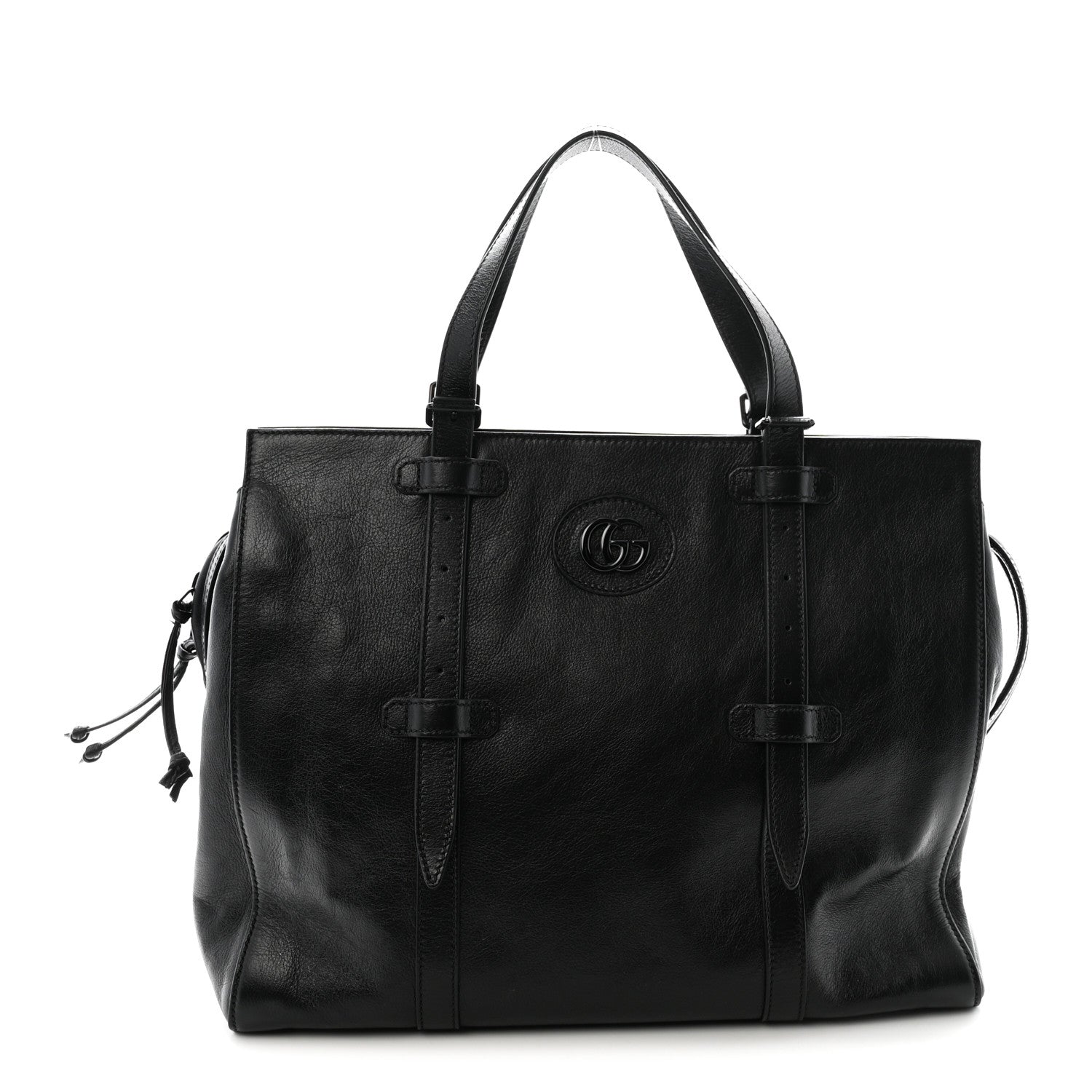 Gucci Piuma Lux Energy Monochrome Tonal GG Medium Tote Bag Black 1 of 10