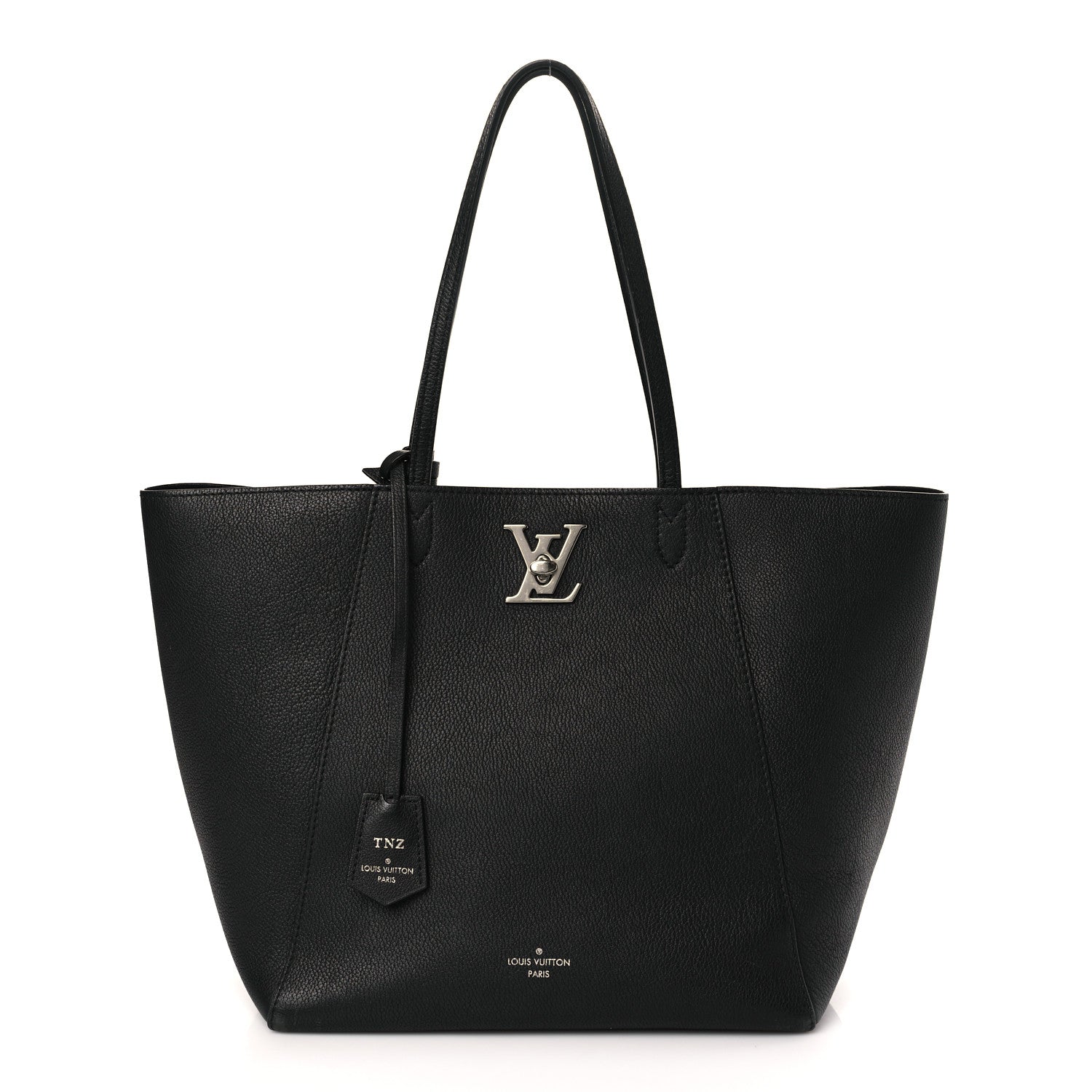 Louis Vuitton Calfskin Lockme Go Tote Black 1 of 8
