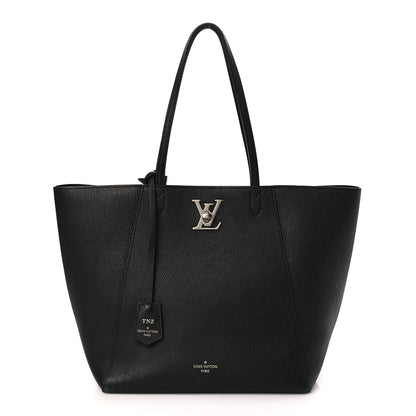 Louis Vuitton Calfskin Lockme Go Tote Black 1 of 8
