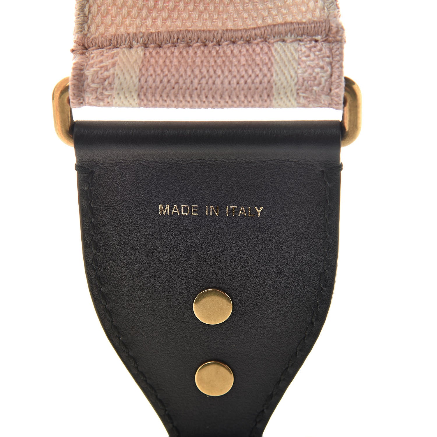 Christian Dior Canvas Embroidered Shoulder Strap Pink Multicolor 4 of 4