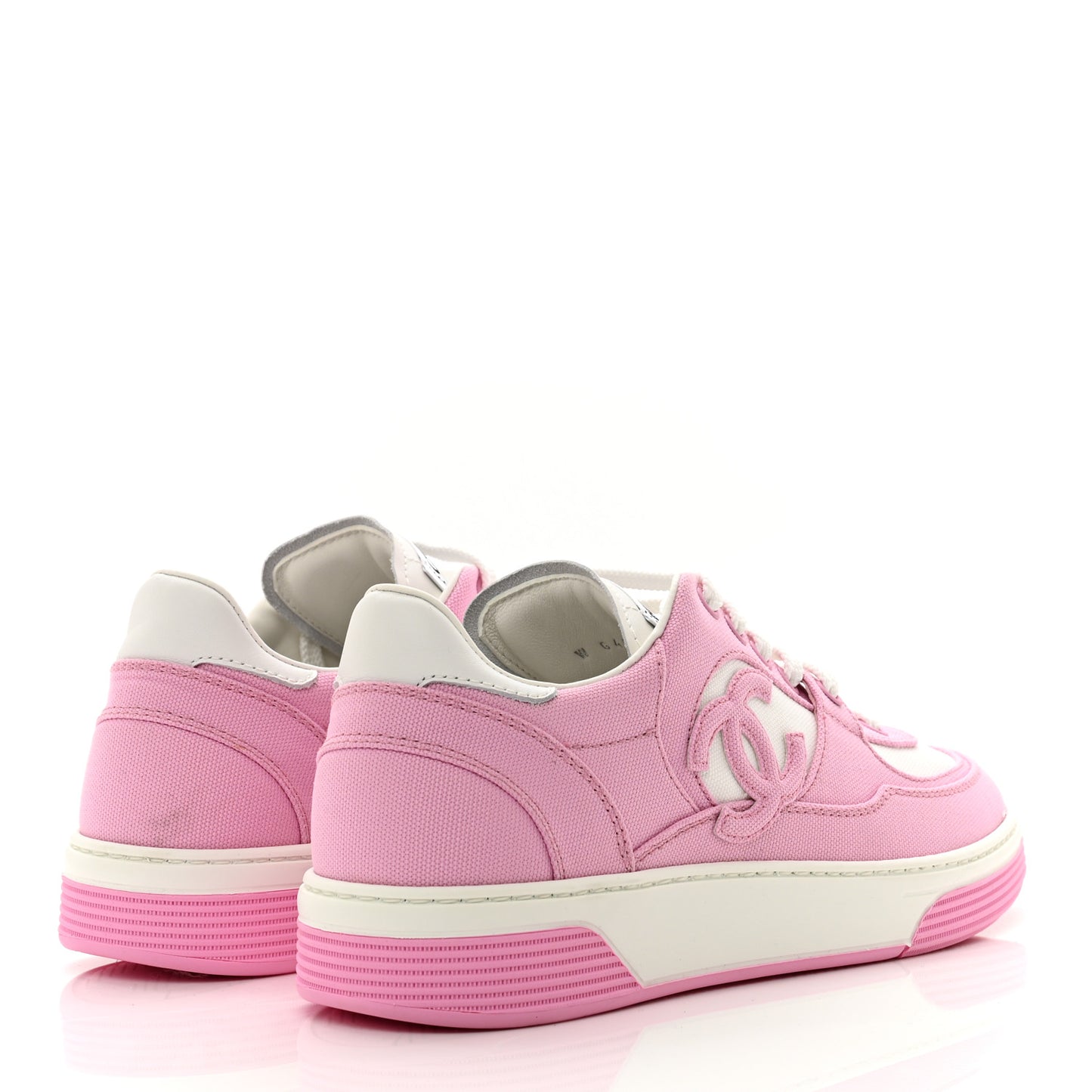 Cotton Sneakers 38.5 Pink White