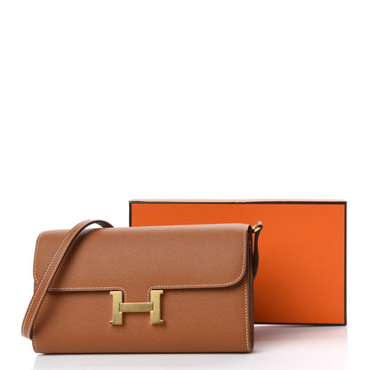 Hermes Epsom Constance Long Wallet To Go Gold 7 of 7