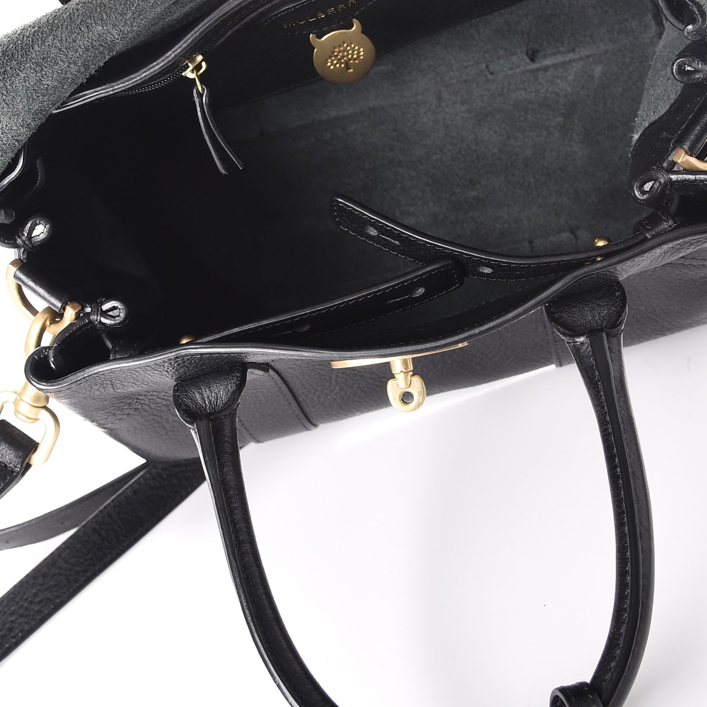Natural Leather Small Bayswater Black